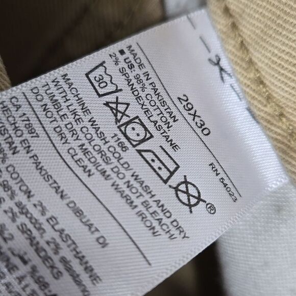 Old Navy 29x30 Men's Teens Slim Twill Five-Pocket Pants Toast of the Town Khaki - Picture 5 of 5